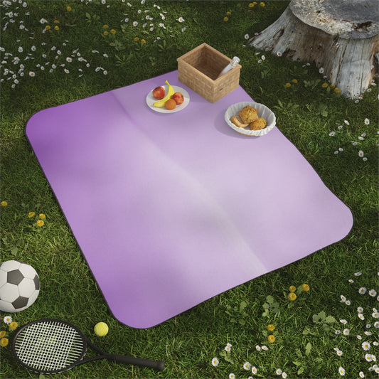 Soft Lavender Fade 61" × 51" Picnic Blanket