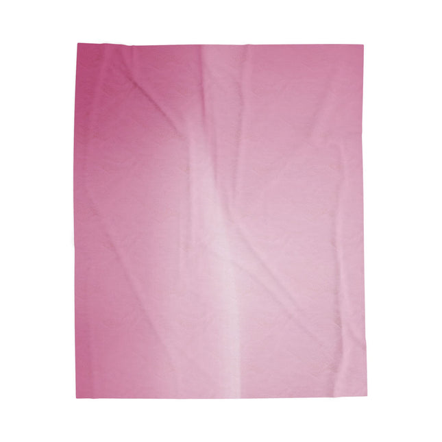 Pink Blush Fade Velveteen Plush Blanket, 50" x 60"