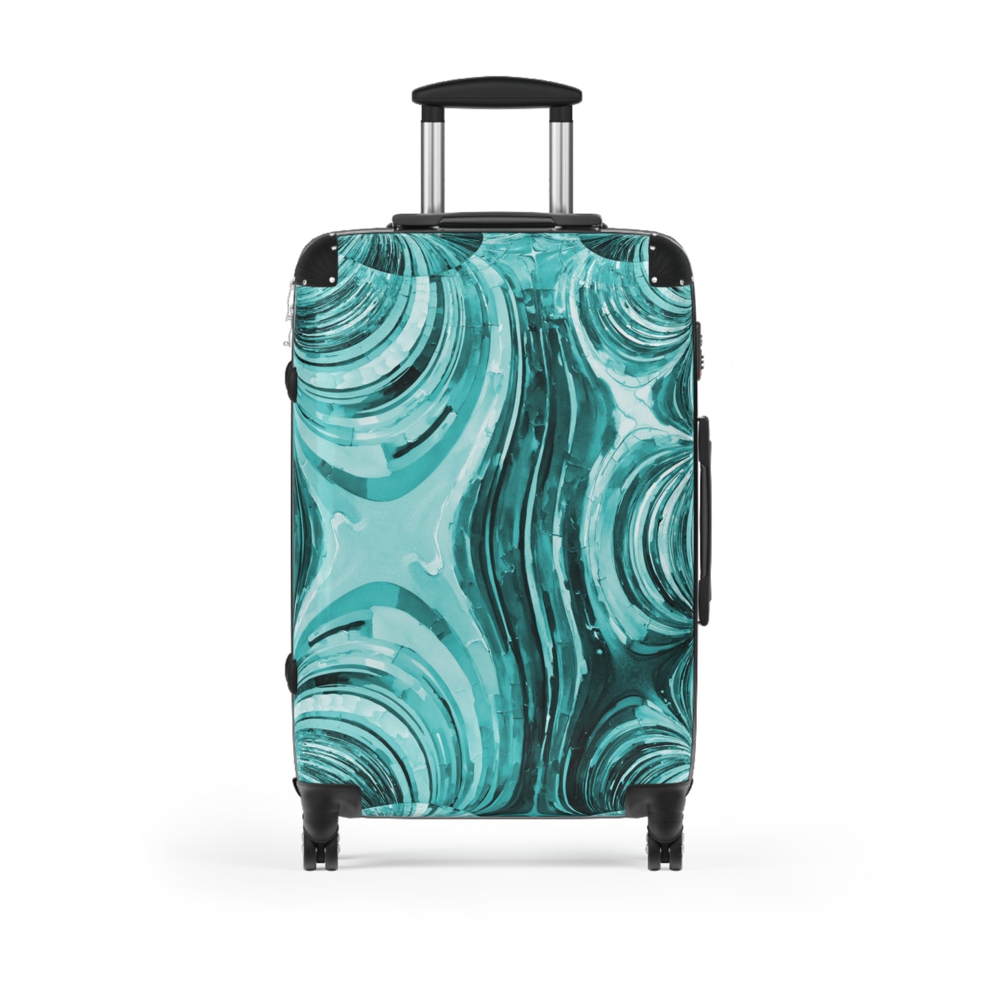 Uzi Spiral Tif Medium Suitcase with built in lock, 4 double-wheels, telescopic handle, and ABS back hard-shell