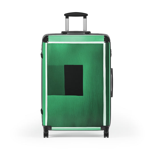 Mint Shadow Large Suitcase with built in lock, 4 double-wheels, telescopic handle, and ABS back hard-shell