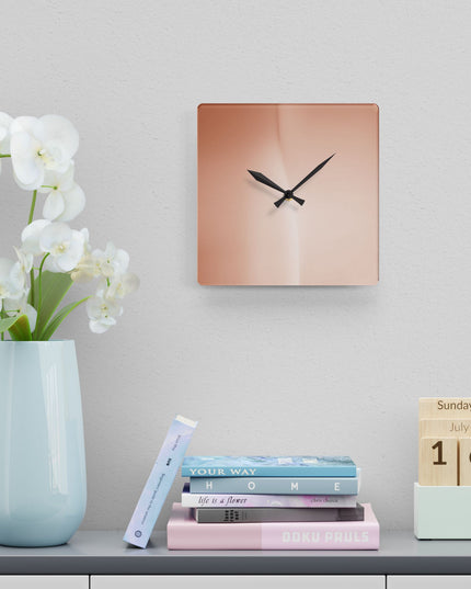 Soft Fade Acrylic Wall Clock, Round or Square, 10.75" x 10.75"