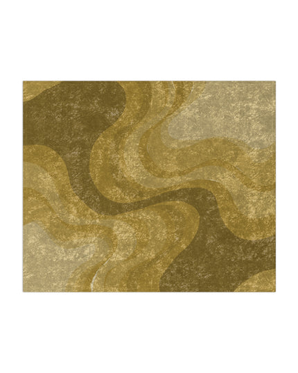 Brown Wavey 50" x 60" Crushed Velvet Blanket