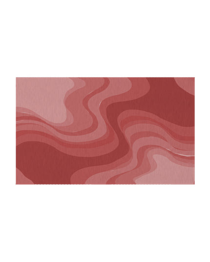 Power Red Wavey 36" x 60" Outdoor Rug
