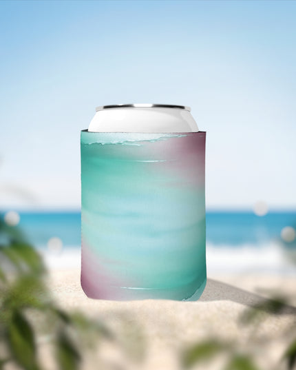 Green Sea Lavender Fog 12 oz Can Cooler Sleeve