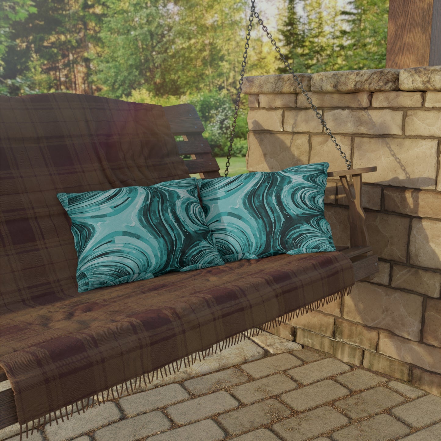 Uzi Spiral Tif 20" x 14" Outdoor Pillow
