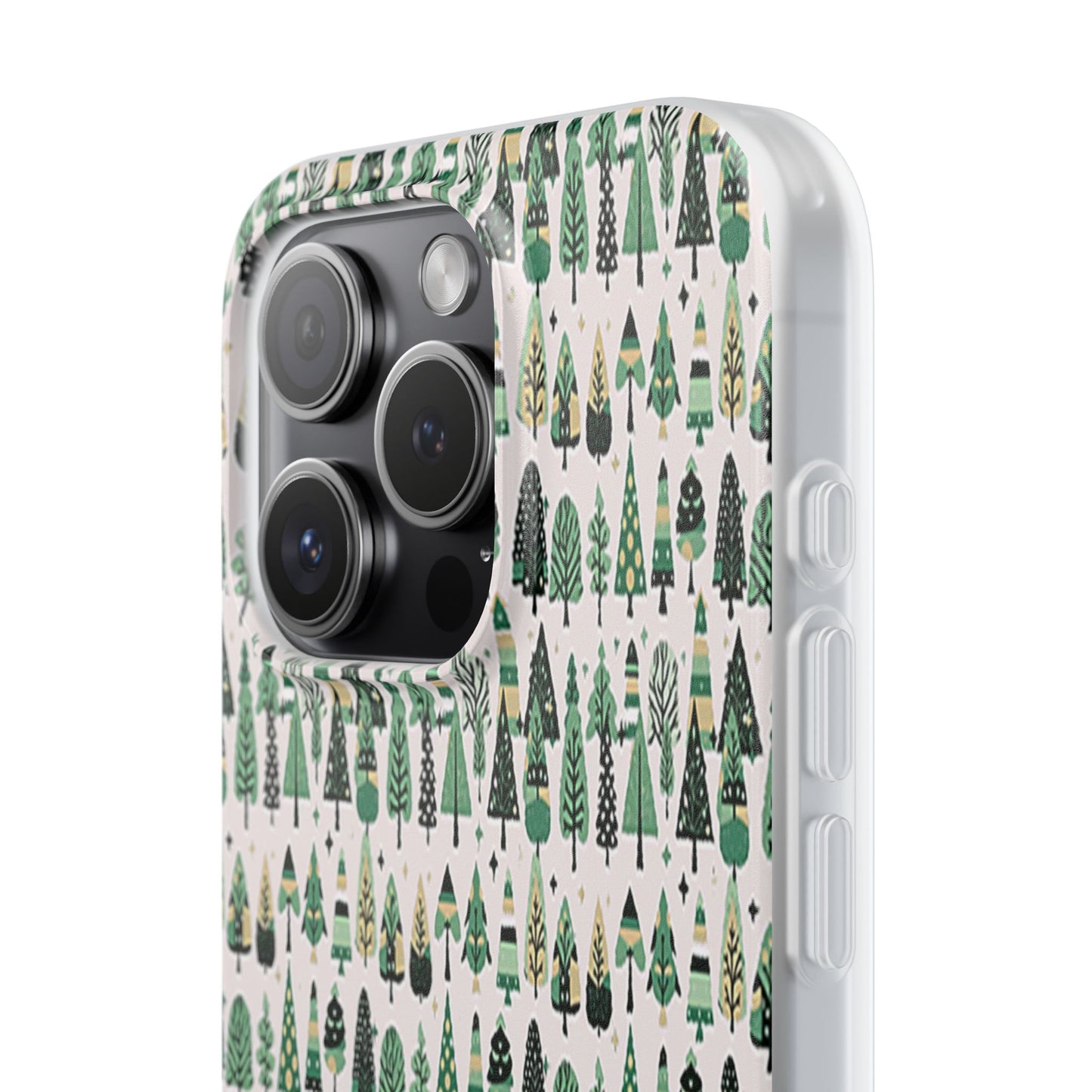 Mini Vintage Green Trees Iphone 15 Pro Flexi Case