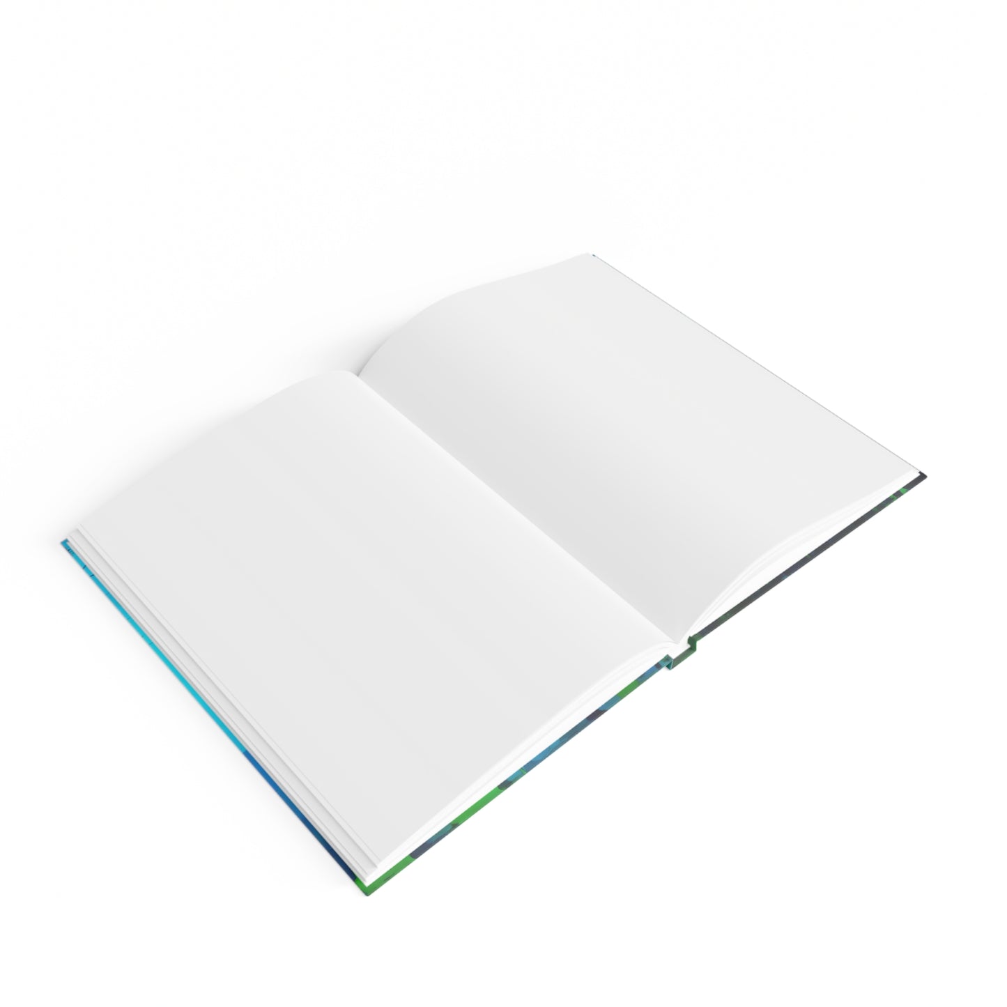 Striped Blue Green 5" x 7" Journal - 128 Blank pages