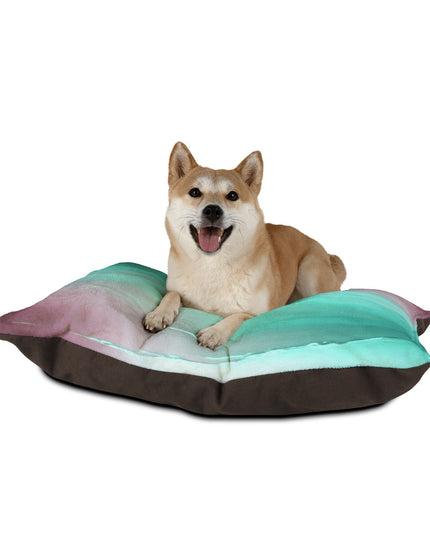 Green Sea Lavender Fog 40" × 30" Pet Bed