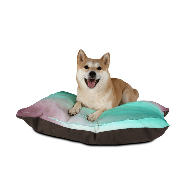 Green Sea Lavender Fog 40" × 30" Pet Bed
