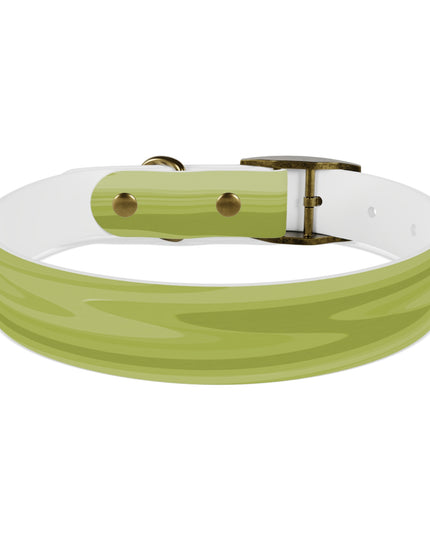 Lemon Wavey Medium Dog Collar