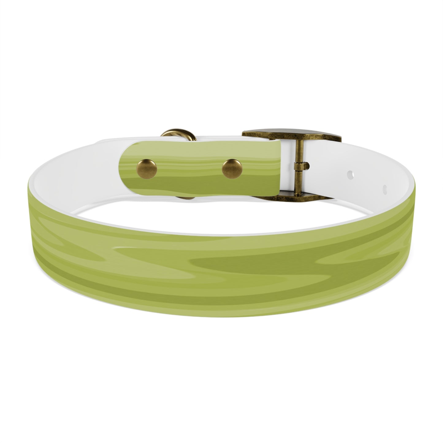 Lemon Wavey Medium Dog Collar