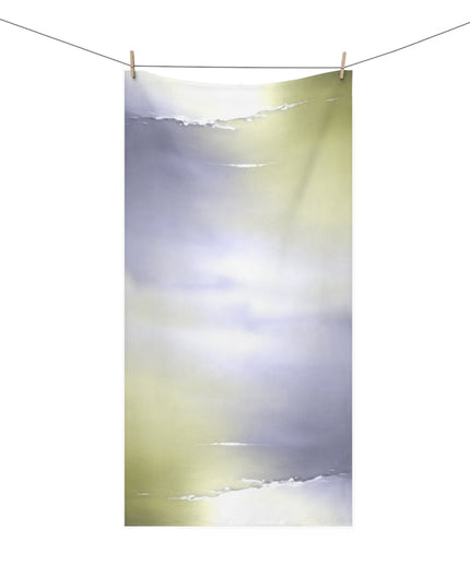 Lavender Sea Golden Fog 30" x 60" Mink-Cotton Towel (50% polyester, 50% cotton)