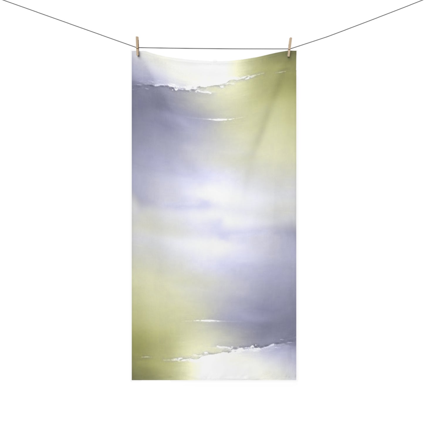 Lavender Sea Golden Fog 30" x 60" Mink-Cotton Towel (50% polyester, 50% cotton)