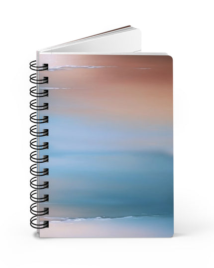 Blue Sea Peach Fog Spiral Bound Journal, 5" x 7" 150 pages