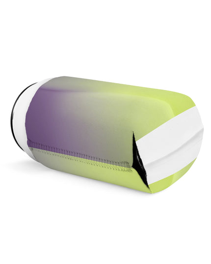 Purple Golden Fade 12 oz Can Cooler Sleeve