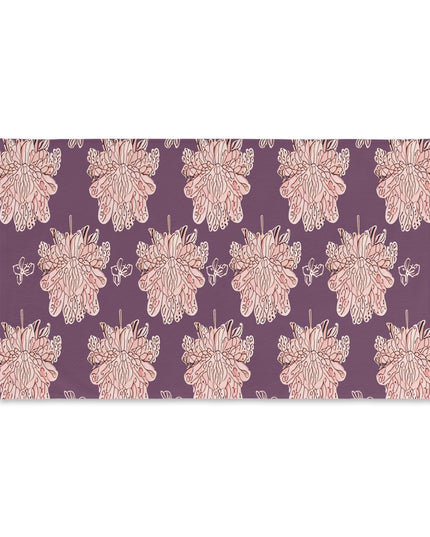 Pink Floral Butterflies Hand Towel, 16" x 28"
