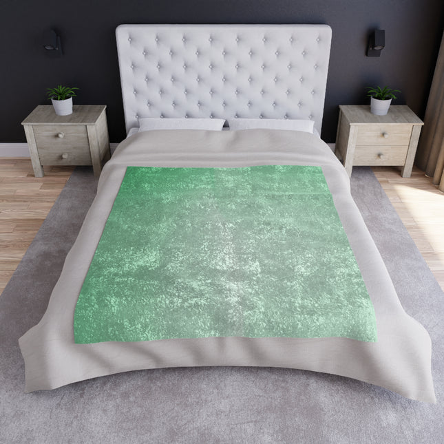 Mint Fade 50" x 60" Crushed Velvet Blanket