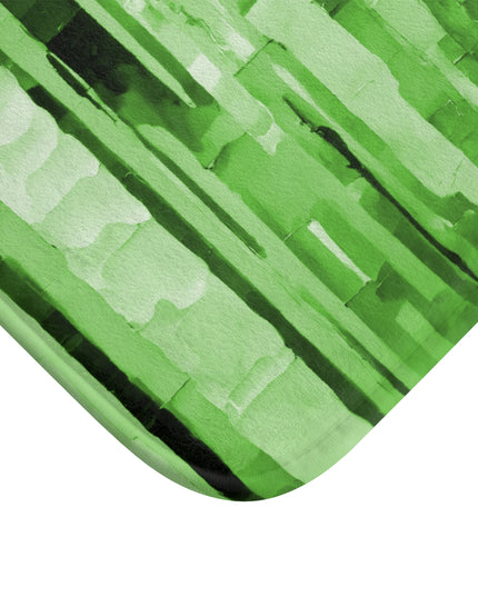 Striped Mint Pastel Bath Mat, 24" x 17"