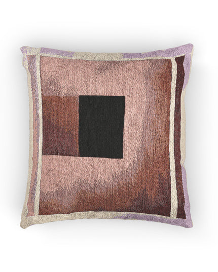 Red Shadow Woven Pillow, 17" x 18"