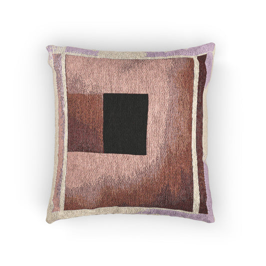 Red Shadow Woven Pillow, 17" x 18"