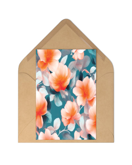 Orange Blossom Floral Bunch Postcards (7 pcs)