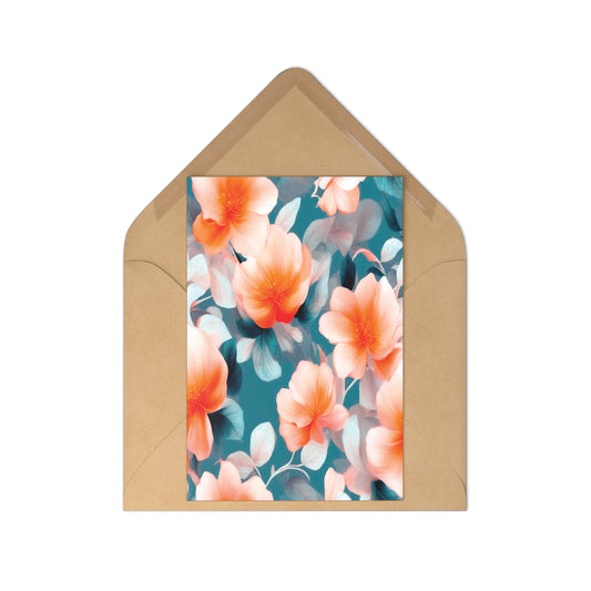Orange Blossom Floral Bunch Postcards (7 pcs)