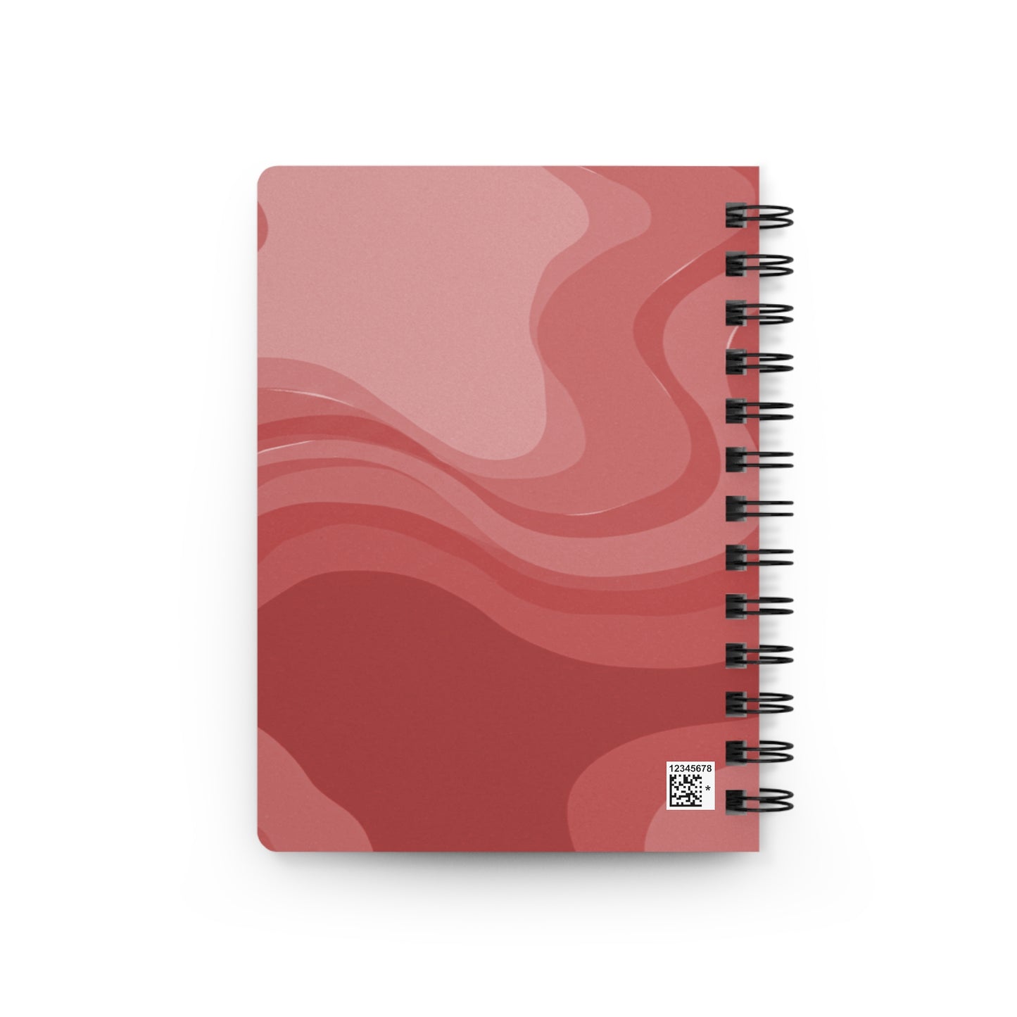 Power Red Wavey Spiral Bound Journal, 5" x 7" 150 pages