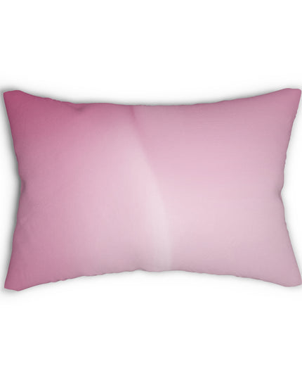 Pink Blush Spun Polyester Lumbar Pillow, 20" x 14"