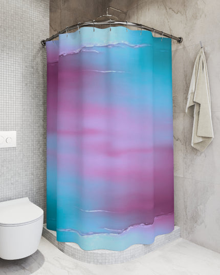 Wine Sea Blue Fog Shower Curtains, 71" x 74"