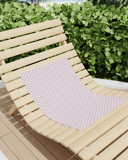 Pink Mornings Star-crossed Bodies Beach Towel, 18" x 27"