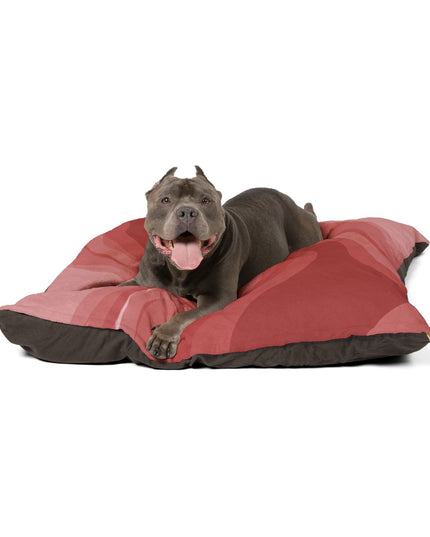 Power Red Mauve Wavey 50" × 40" Pet Bed