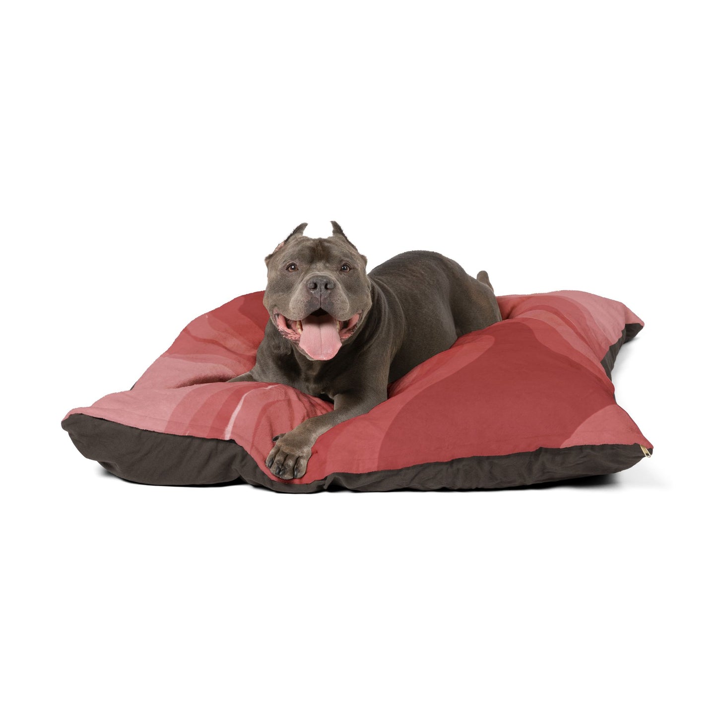 Power Red Mauve Wavey 50" × 40" Pet Bed