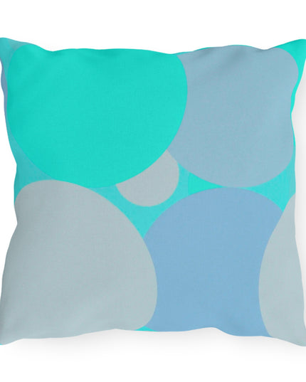Pastel Tan and Tif Patches 16" x 16" Outdoor Pillows