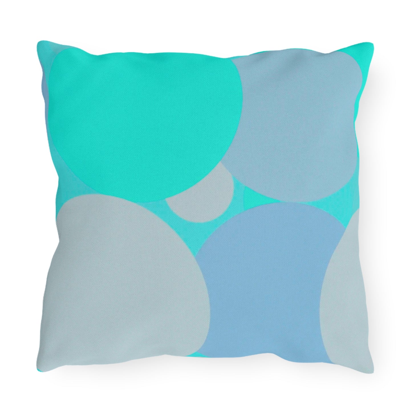 Pastel Tan and Tif Patches 16" x 16" Outdoor Pillows