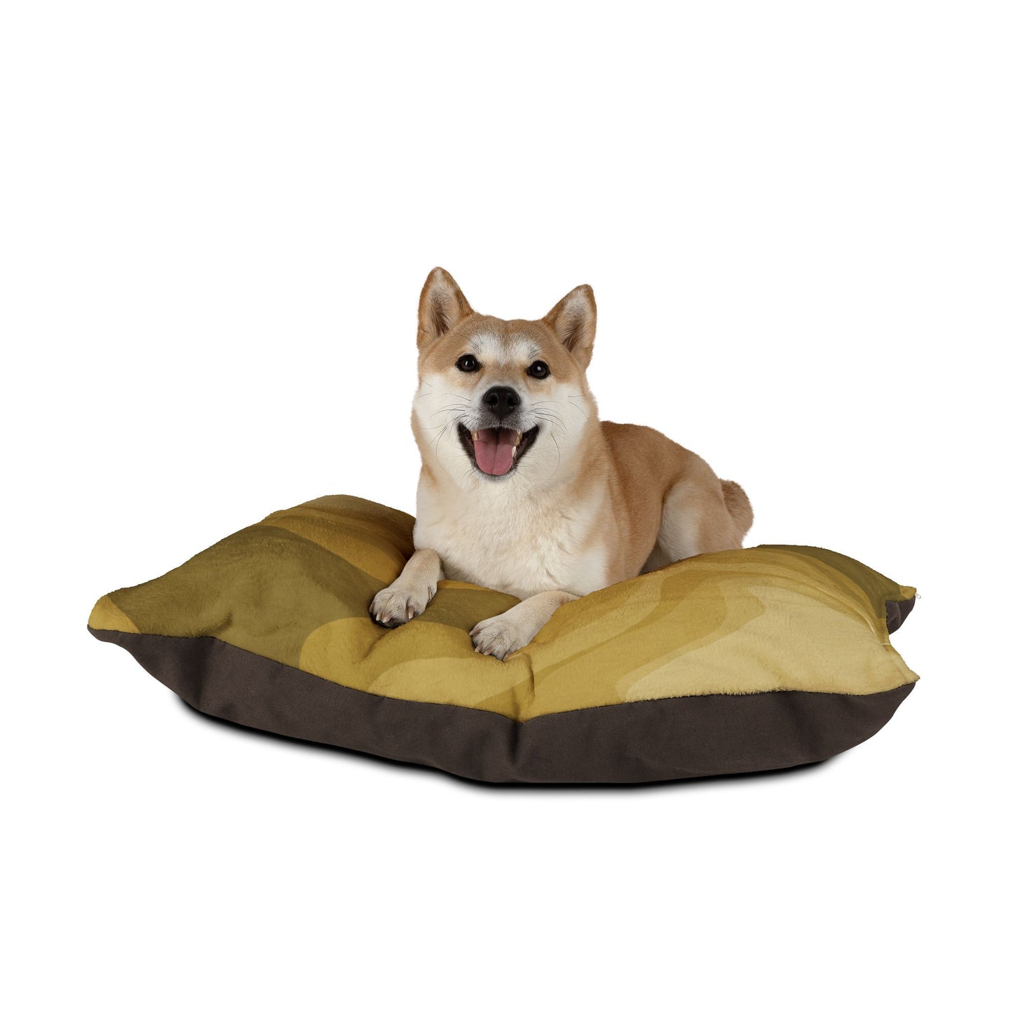 Brown Wavey 40" × 30" Pet Bed