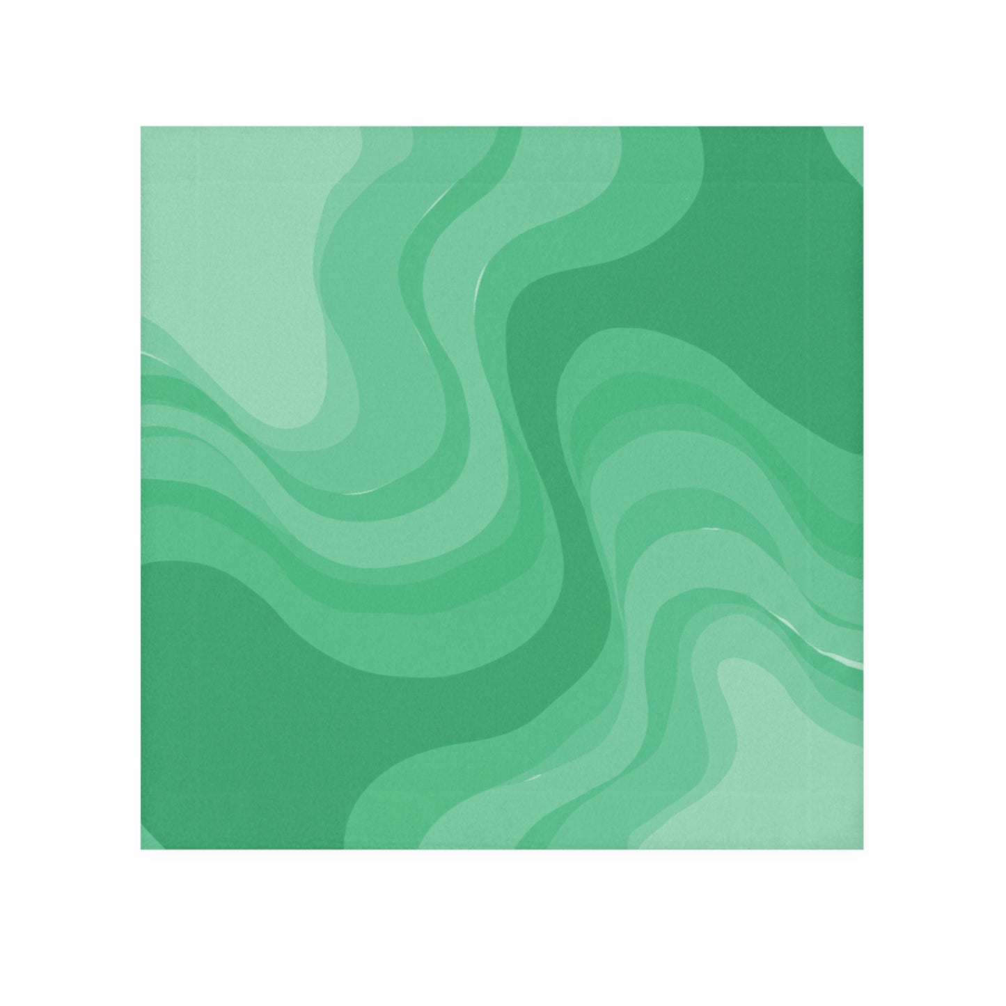 Mint Green Wavey 13" x 13" Face Towel