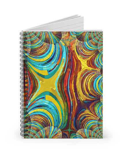 Uzi Spiral Alpha Spiral Notebook - Ruled Line, 6" x 8", 118 pages