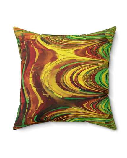 Uzi Spiral Beta Faux Suede Square Pillow, 18" x 18"