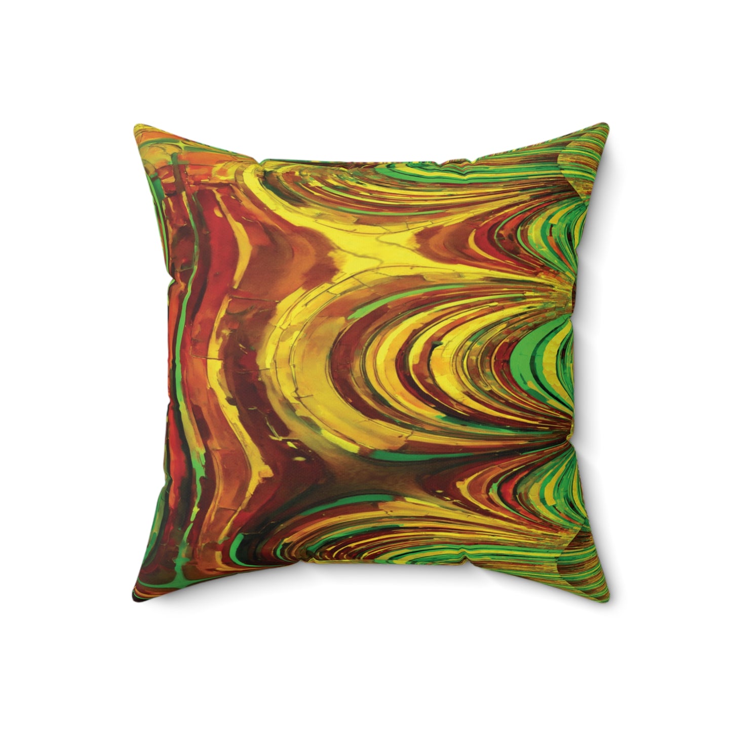Uzi Spiral Beta Faux Suede Square Pillow, 18" x 18"