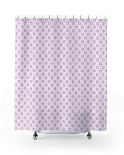 Pink Mornings Star-crossed Bodies Shower Curtain, 71" x 74"