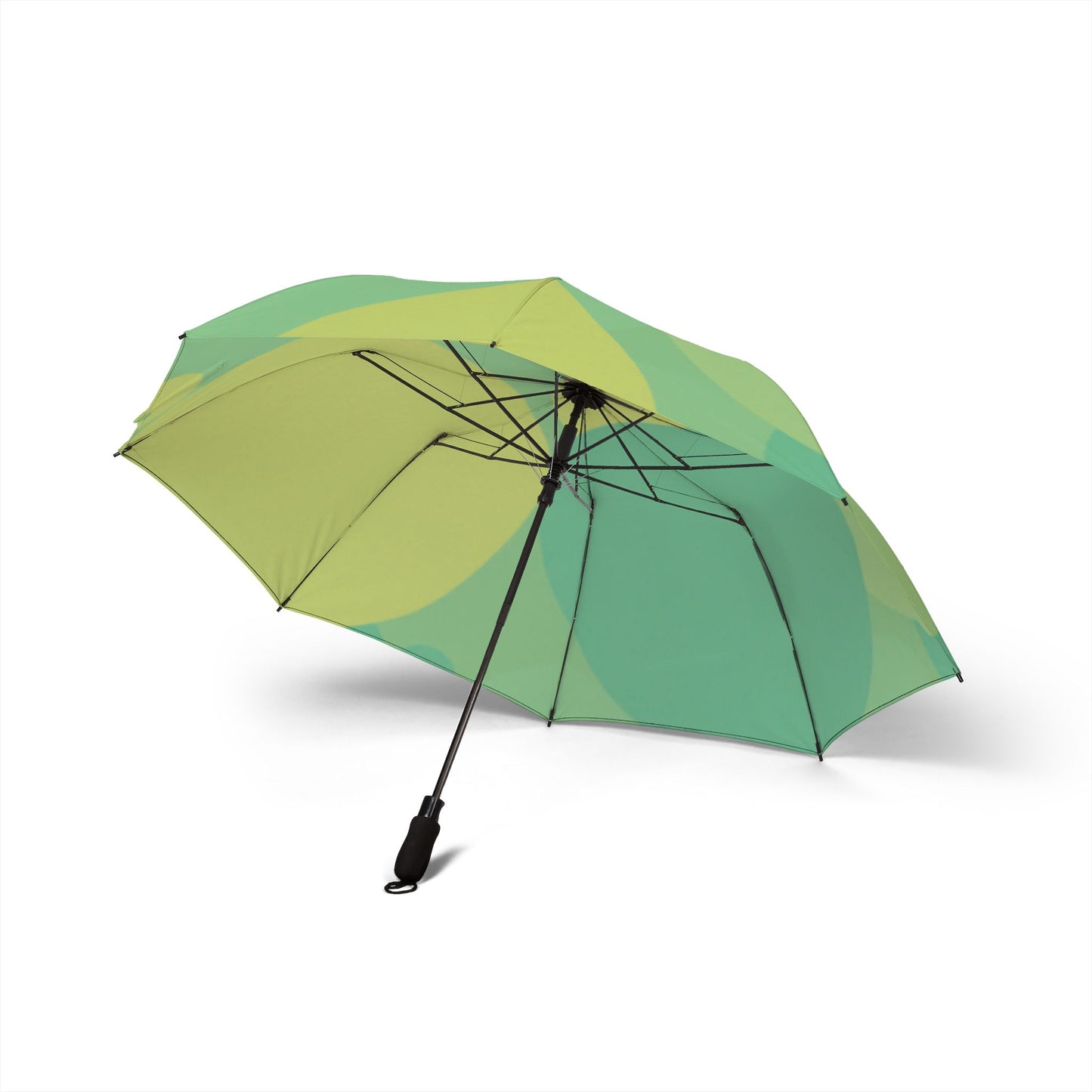 Pastel Green Patches Foldable Umbrella - Compact & Chic