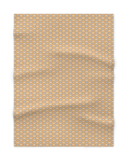 Tan Sunset Star-crossed Bodies Soft Fleece Baby Blanket, 30" x 40"