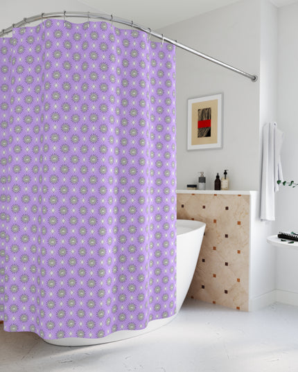 Lavender Star-crossed Bodies Shower Curtain, 71" x 74"