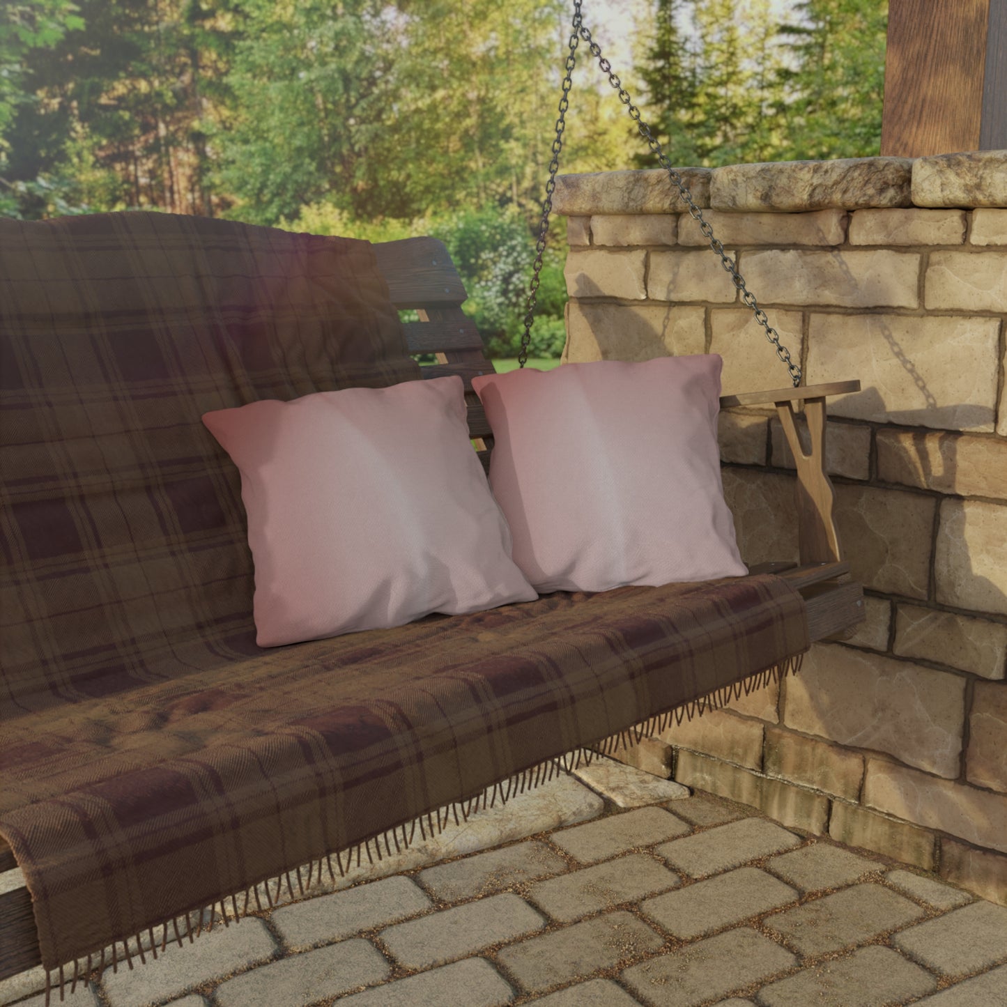 Rose Red Fade 16" x 16" Outdoor Pillow
