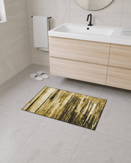 Striped Light Brown 24" x 36" Heavy Duty Floor Mat