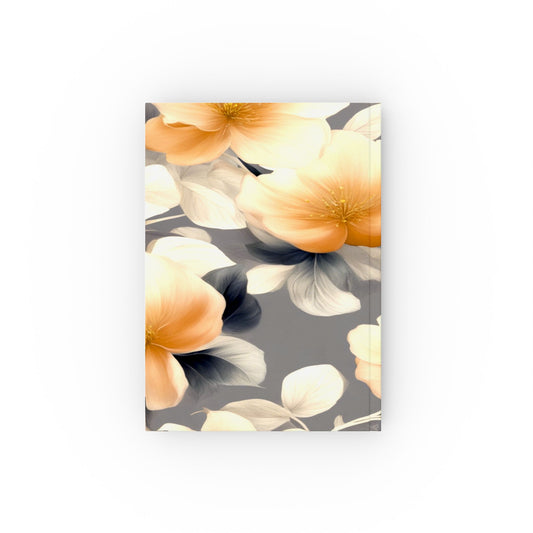 Soft Blossom Floral Bunch Hard Backed Journal with 128 blank pages, 5.2" x 7.4"