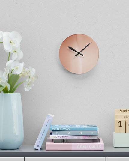 Soft Fade Acrylic Round Wall Clock, 8" x 8"