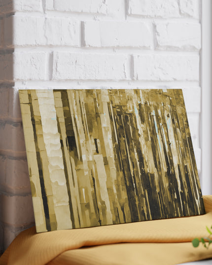 Striped Light Brown 8" x 11" Glass Cutting Board