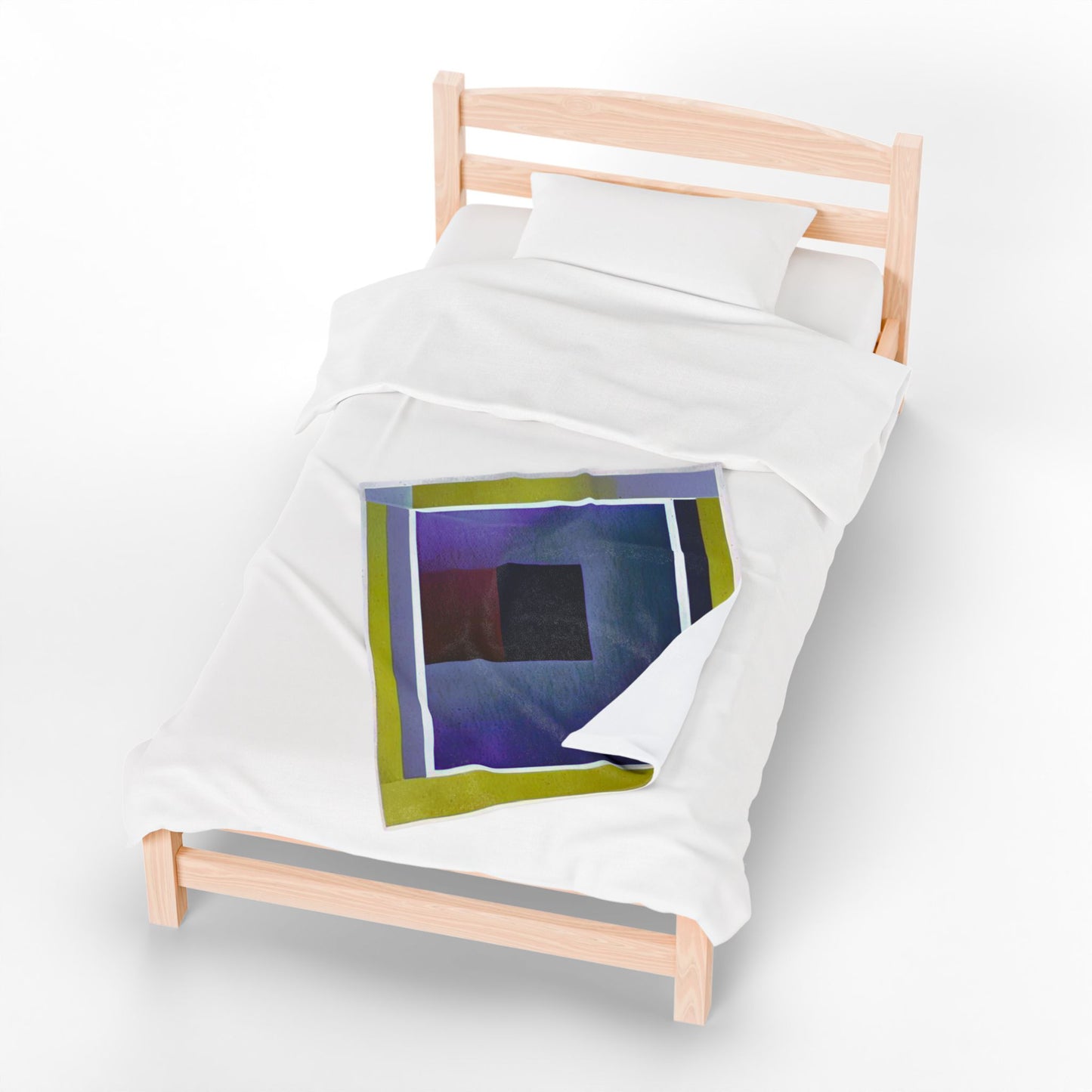 Zeta Shadow Velveteen Plush Blanket, 30" x 40"