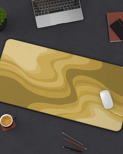 Brown Wavey 16" x 32" Desk Mat